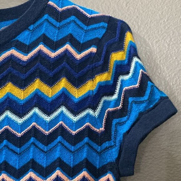Missoni for Target Girls Zigzag Dress Navy Blue/Yellow/Pink - Picture 8 of 16